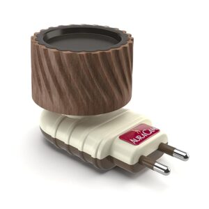 auracam camphor burner/essential oil diffuser/electric diffuser for fragrance/kapur dani for pooja, meditation, havan/kappor stand for home, office (pack of 1) wood